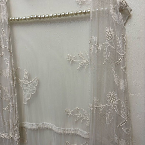 Boho summer kimono used, white, size s/m