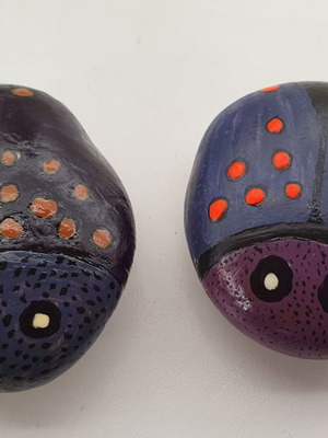 Hand-painted decorative stones