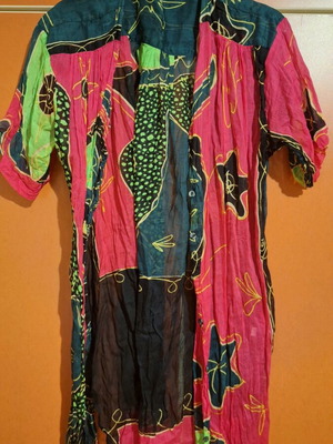 Beach pareo like new, multicolored, size XL