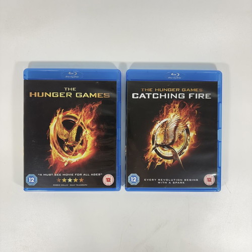 The Hunger Games Catching Fire and The Hunger Games 2-Movie Set Blu-ray like new with subtitles