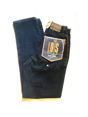 Lois vintage unisex high-waisted jeans new dark blue