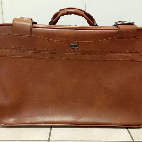 Vintage leather suitcase used