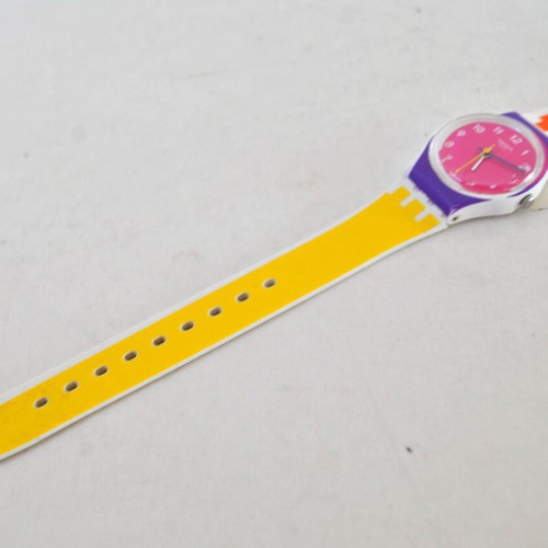 Swatch Sun Through (LW165) vintage wristwatch used, colorful design