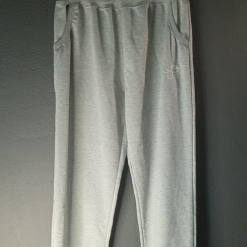 Women's gray sweatpants with elastic used, size XXL