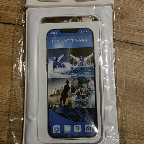 Waterproof case in white color, new