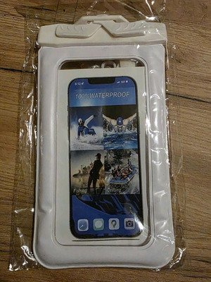 Waterproof case in white color, new