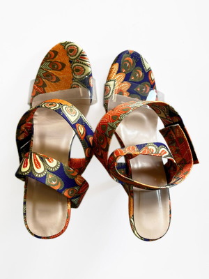 Shein colorful sandals with 10 cm heel new, size 37
