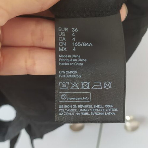 H&M Divided Black Corset Crop Top like new, size S