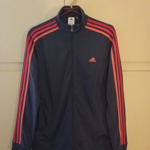 Adidas Climalite retro women's jacket used, blue XL