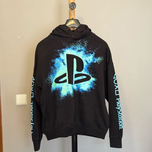 PlayStation Hoodie H&M black like new, size 12-14 years