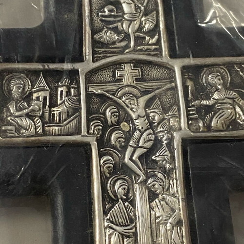 Collectible Silver Art Cross 12x8 cm like new