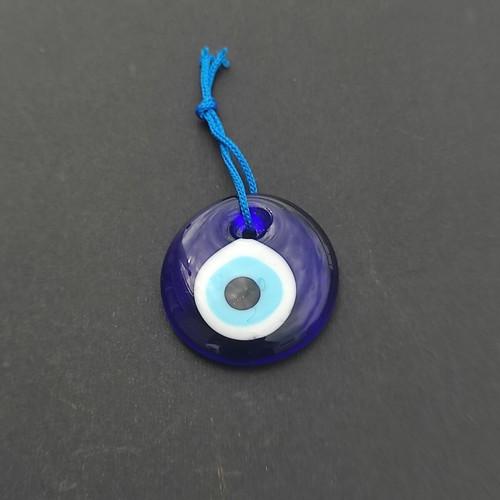 Traditional glass amulet like new, blue evil eye protection