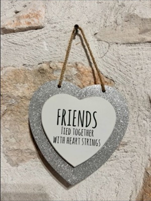 Wall Art “Friends tied together with heart strings” σαν καινούργιο