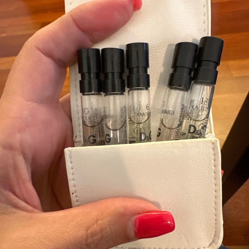 Dolce and Gabbana perfume set with case and magnetic closure new and authentic