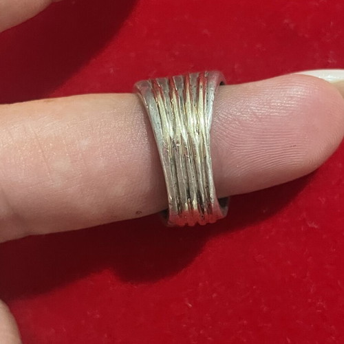 Silver gold ring 925 585 used, size 54