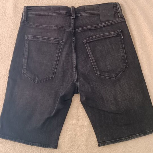 3Guys men's denim bermuda shorts black-grey size 32 new