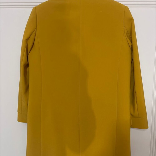 Forel jacket like new, yellow, 3/4 sleeve with pearls