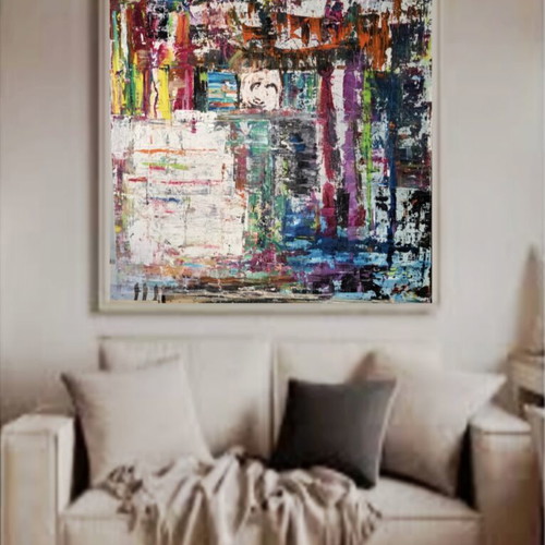 Oil painting 150×130 cm, handmade with authentic oil colors