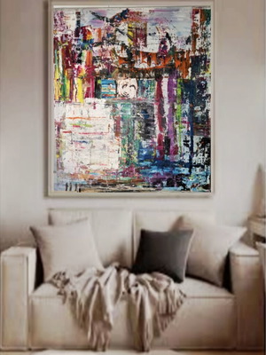 Oil painting 150×130 cm, handmade with authentic oil colors
