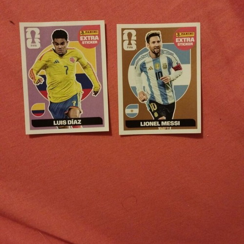 FWC 2026 Extra Stickers Lionel Messi Bronze and Luis Diaz Purple