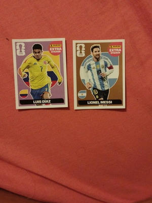 FWC 2026 Extra Stickers Lionel Messi Bronze and Luis Diaz Purple