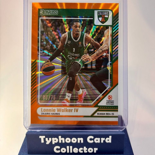 Lonnie Walker IV Donruss EuroLeague Press Proof 2024-25 card like new