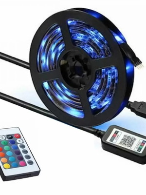 Ταινία LED RGB 5m Ezra με τηλεχειρισμό και μετασχηματιστή καινούργια