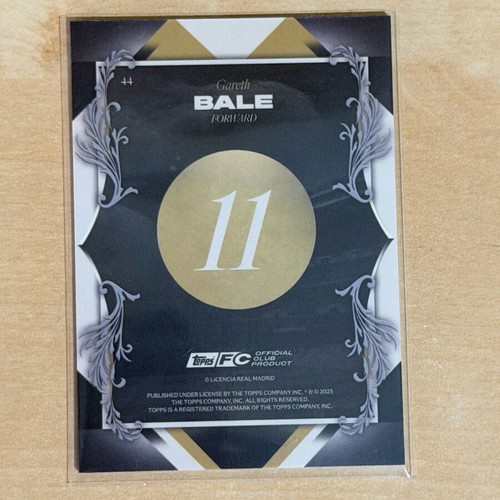 Gareth Bale Topps Los Blancos Special Gold Edition card like new