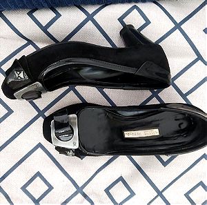 Μαύρες γόβες Νο36-G.Kazakou - Παπουτσια Μαύρα Γυναικεία no 36 με μεσαίο ύψους τακούνι για όλες τις ώρες -Καζάκος γυναικεία παπούτσια καστόρι