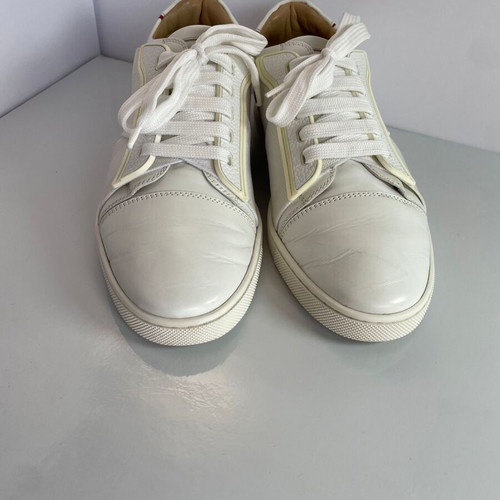Christian Louboutin leather sneakers like new, size 38, white