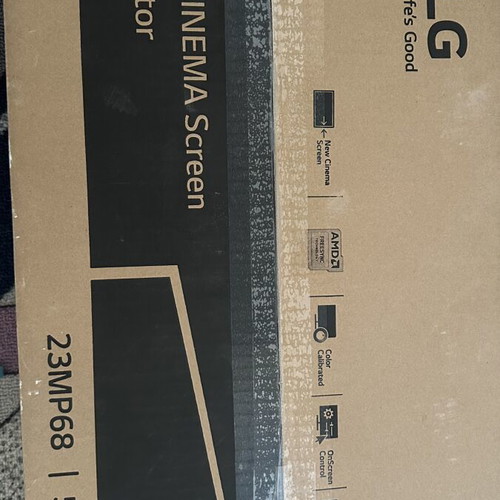 LG 23MP68VQ-P 23" IPS FHD Monitor used, ideal for gaming and work