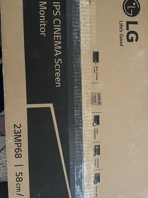 LG 23MP68VQ-P 23" IPS FHD Monitor used, ideal for gaming and work