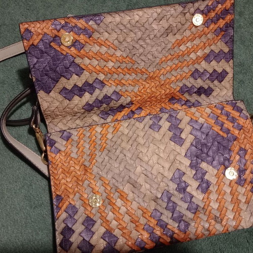 KEM envelope bag like new, crossbody, gray multicolor