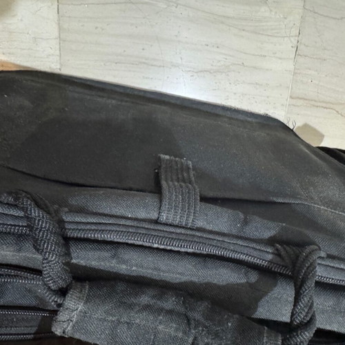 Benetton laptop bag used, black with multiple compartments