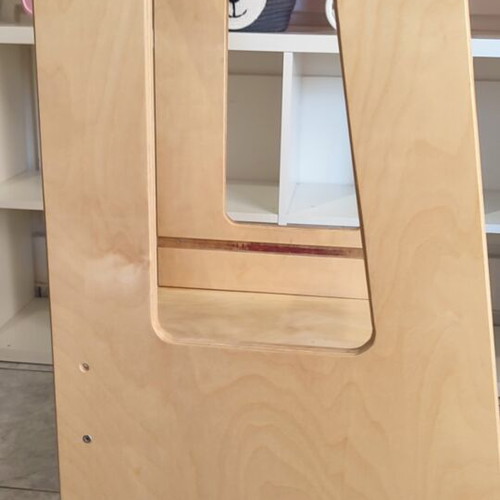 Learning Tower wooden kitchen helper by Woody Tales