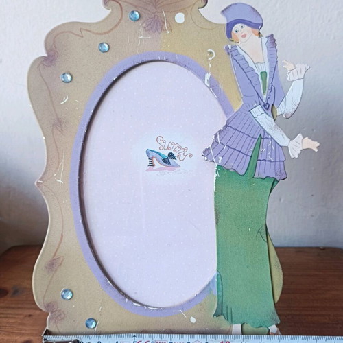 Vintage metal photo frame late 90s new