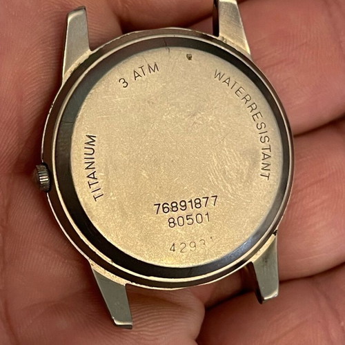 Men's titanium watch used