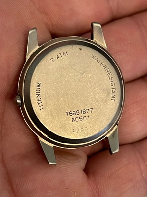 Men's titanium watch used