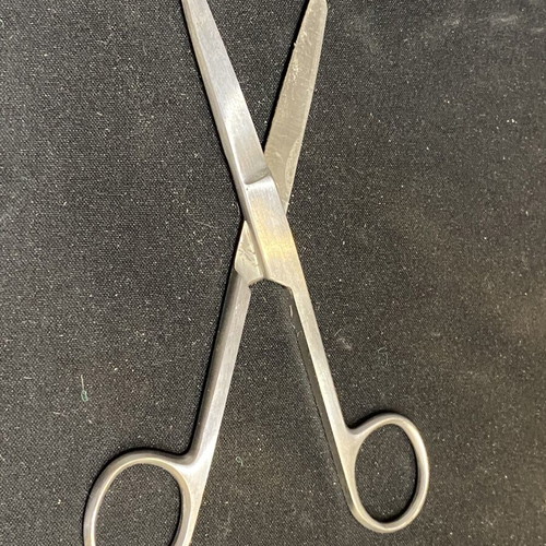 Professional surgical veterinary scissors used, stainless steel 130447