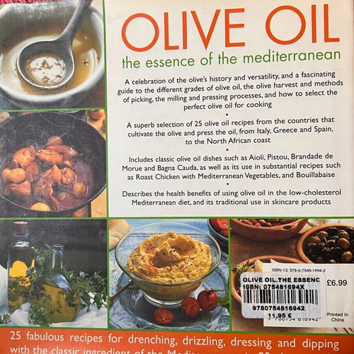 Olive Oil The Essence of the Mediterranean used English book