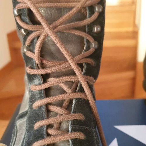 Camper boots used leather and suede brown size 37