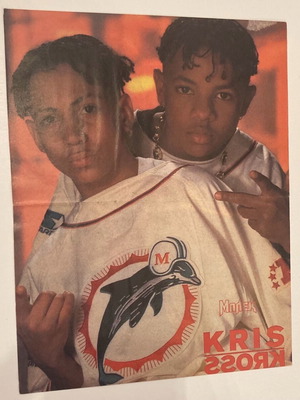 Kris Kross Poster from magazine ΜΠΛΕΚ In good condition Price 4 Euros