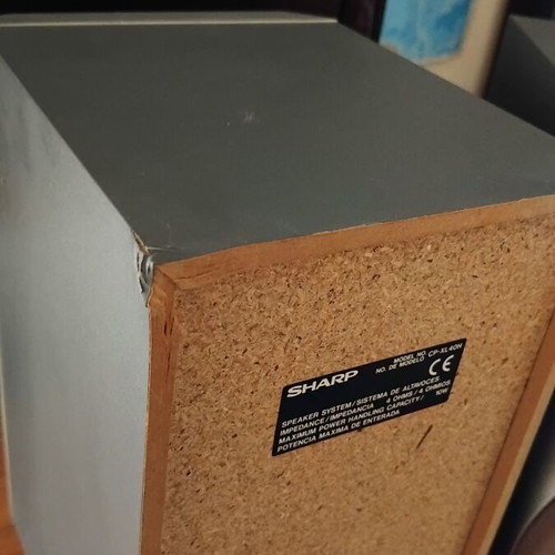 Sharp CP-XL40H bookshelf speakers used, vintage micro hi-fi