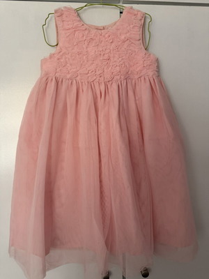 Carter's dress coral color like new, size 5 years