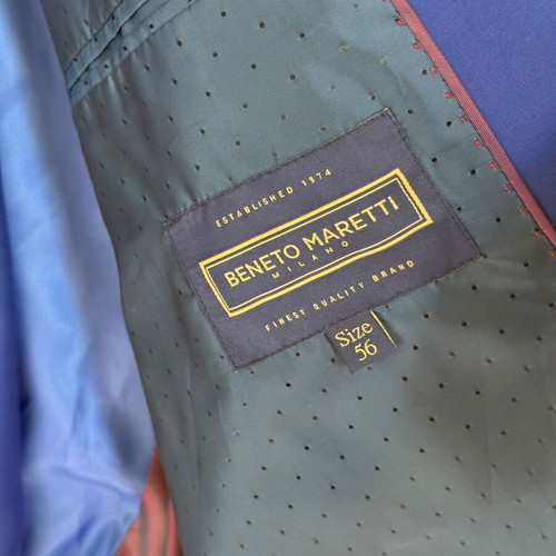 Beneto Maretti Blue Suit size 56 like new