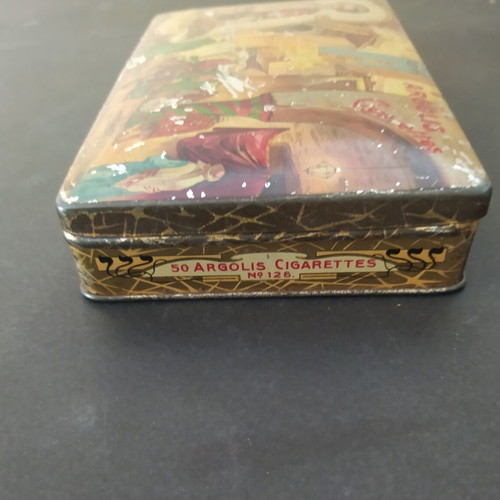TUMA Argolis vintage tobacco tin box 1900-1910