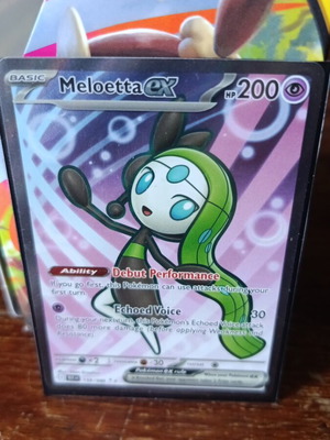 Meloetta EX 159/086 Pokemon card like new Black Bolt
