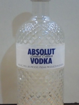 Absolut Vodka Glimmer Limited Edition συλλεκτικό μπουκάλι άδειο χρησιμοποιημένο