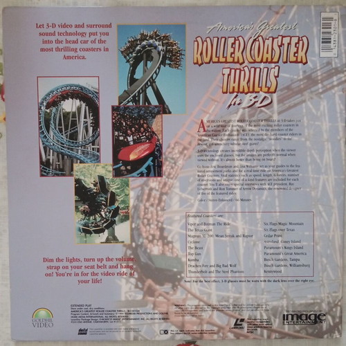 America's Greatest Roller Coaster Thrills vol.1 3-D documentary used