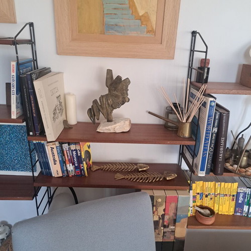 Mid Century Vintage Kajsa & Nils Nisse Strinning Teak Shelving Unit used
